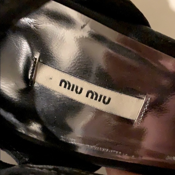 Miu Miu Stiletto Studded Leather Pumps - Picture 6 of 7